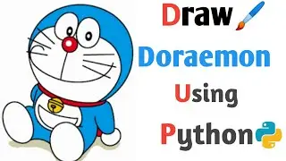 Draw Doraemon using Python || Doremon in python | 2021 #shorts