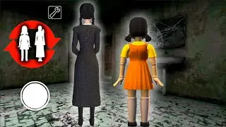 Playing as Squid Game Doll and Wednesday in Granny's Old House | Mod Menu