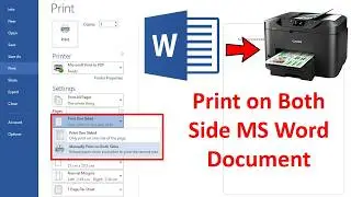 How to Print Double Sided in MS Word Document | Document File Print on Both Side