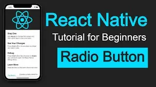 React Native tutorial #29 Make radio button in react-native