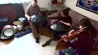 Mandàra - Living Room Jam (Double Handpan, Violin)