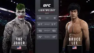 Joker vs. Bruce Lee (EA Sports UFC 2) - Crazy UFC 👊🤪