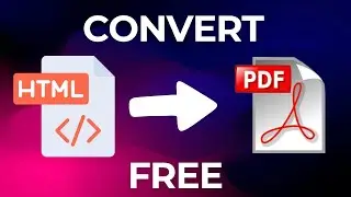 How to Convert HTML to PDF FREE