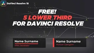 5 Free Lower Third Template For DaVinci Resolve