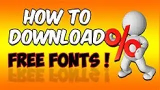 HOW TO DOWNLOAD & INSTALL FREE FONTS ON YOUR PC100%