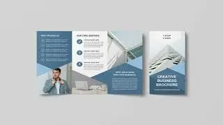 Business Trifold Brochure Template | MS Word Template | Brochure Design Layout #Trifold