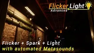 03 - Light Flickerng with Free Bunker assets package Unreal Engine 5