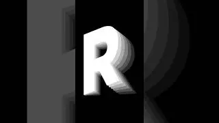 Letter R flip text effect in adobe illustrator | Logo Design #shorts