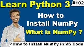 How to install Numpy Package in Python using cms VS Code in Hindi, What is Numpy, Cyber Warriors