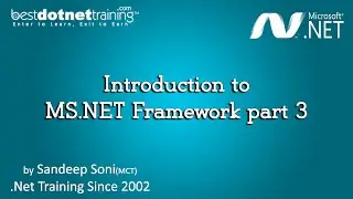 Learn, Introduction to MS.NET Framework part 3 | Best Dot Net Training Tutorial for Beginners