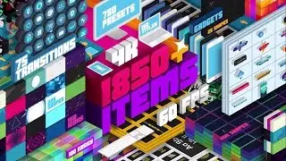 2D & 3D Motion Graphics Elements Big Package - After Effects Template