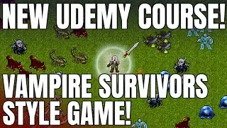 New Complete Vampire Survivors Style Game Course Available Now!