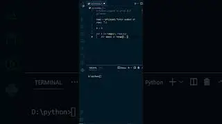 Python Challenge: Create a Full Pyramid in 30 seconds #shorts