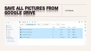 How to Save all Pictures from Google Drive