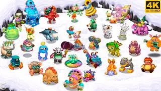 The Continent - all Instrumental Monsters (My Singing Monsters: Dawn of Fire) 4k