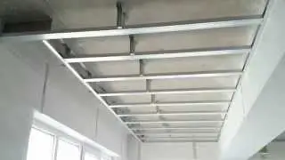потолок из гипсокартона с нишей для штор. Drywall ceiling.