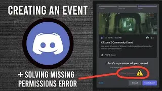 How to Create an Event in Discord  + Missing Permissions Error Fix (invite message chat)