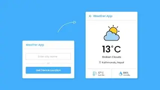 Build A Weather App in HTML CSS & JavaScript | Weather App in JavaScript