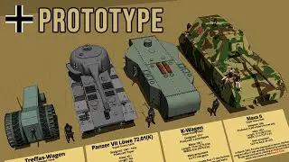 40 Crazy German Prototype Tanks Size Comparison 3D