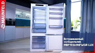 Холодильник-морозильник встраиваемый MAUNFELD MBF19369NFWGR LUX