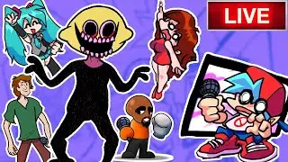 PLAYING THE BEST AND HARDEST MODS! | Friday Night Funkin Mods | FNF TOP MODS | 🔴 GGTV FNF LIVE
