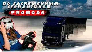 ПО ЗАСНЕЖЕННЫМ СЕРПАНТИНАМ НА ПЛАТФОРМЕ 4DOF +VR | ETS 2