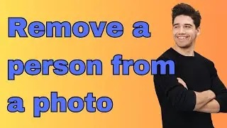 How to remove a person from a photo (snapseed 2024)