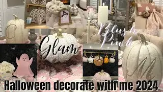 Get Spooky In Style: Decorate With Me In Glam Blush Pink For Halloween 2024!