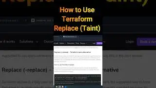 How to use Terraform Replace Command  #terraformintamil