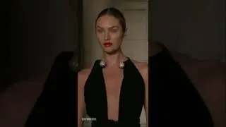 Candice Swanepoel walks for Oscar de la Renta