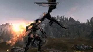 Giant Lydia vs dragon