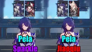 How Much Does Jiaoqiu & Pela Vs Sparkle & Pela Buff Acheron (2 Nihility)? || Honkai Star Rail