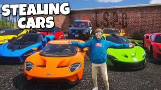 Stealing Cars Back From Cops in GTA RP!