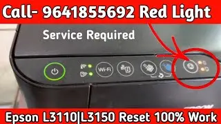 Epson L3150 red light blinking solution