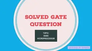 SOLVED GATE QUESTION | 8085 MICROPROCESSOR | DETAILED EXPLANATION
