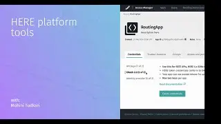 HERE platform tools