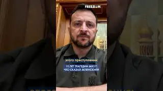 ⚡ Нужна ответственность ВСЕХ, кто принес ЗЛО! Зеленский – в 10-ю годовщину КРУШЕНИЯ МН17 #shorts