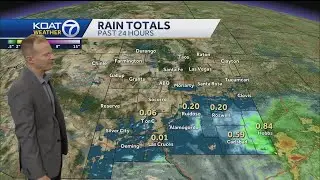 Dry and warm for most of New Mexico with isolated rain