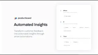 Insights automations: automatically triage incoming customer feedback