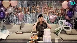 [ENGSUB BTS WEVERSE LIVE] BTS Kim Seokjin COMEBACK💜🥰JIN Come Back Home 🎉🎊LOVE YOU ARMY ❤️ (BTS 2025)