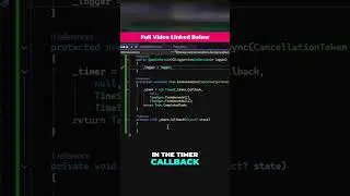 Background Service with Timer #dotnetcore #dotnet