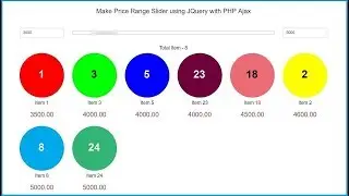 JQuery Price Range Slider with PHP using Ajax