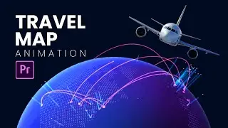 TRAVEL MAP Animation in Premiere Pro