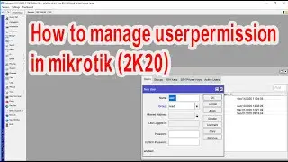 how to manage user permission on mikrotik