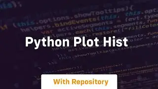 python plot hist