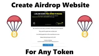 Create Token  Airdrop For Your Project | Smart contract  + Website | FREE!