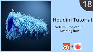 Swirly Hair - Houdini Vellum tutorial 18
