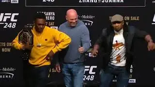 Adesanya and Romero had a dance off