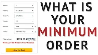 What is your minimum order