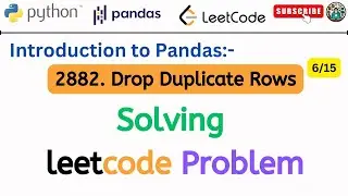 2882. Drop Duplicate Rows